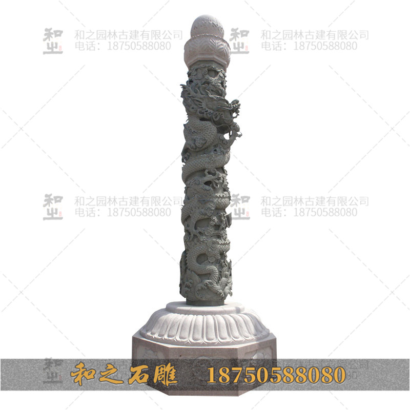 廣場(chǎng)石雕龍柱
