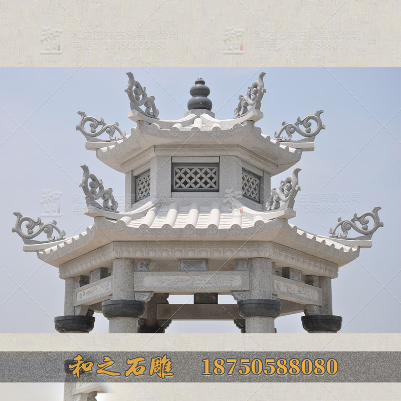 石雕涼亭