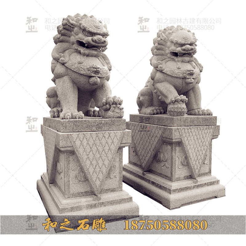 大連石雕獅子