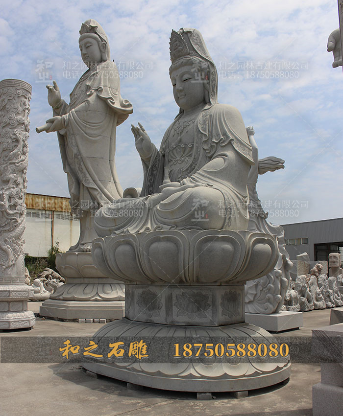 凈瓶觀音石雕像