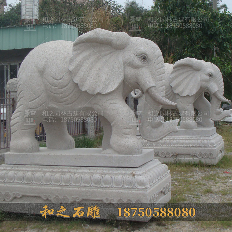 景區(qū)大象石雕塑