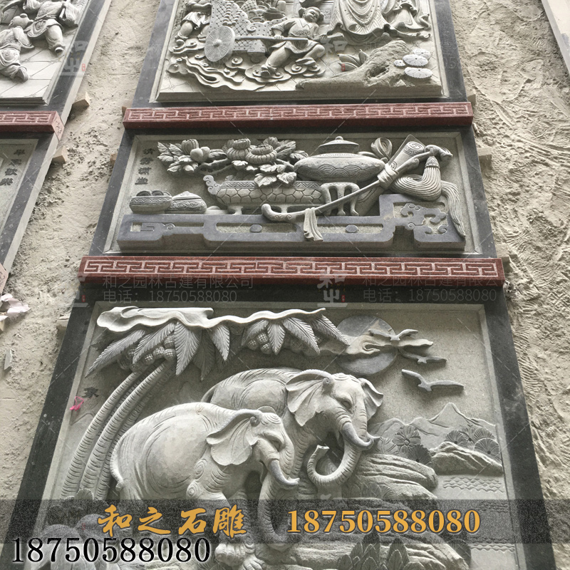 石雕浮雕壁畫(huà)